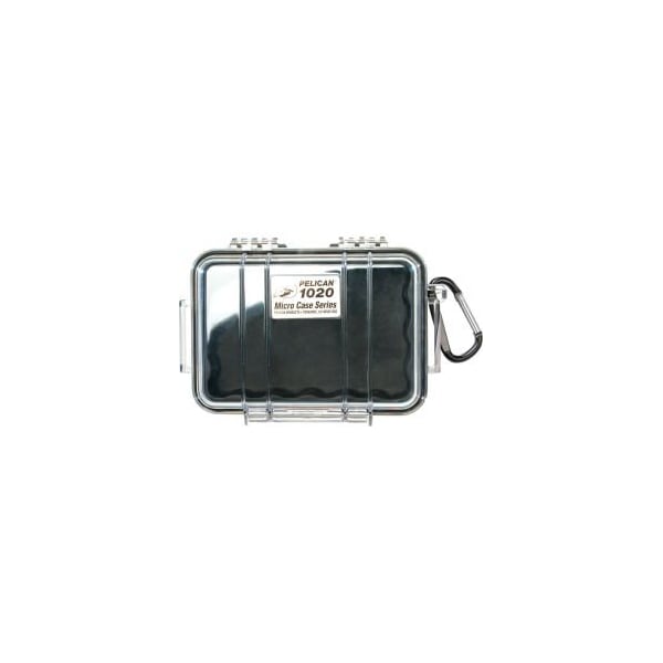 Pelican Products Pelican 1020 Watertight Micro Case With Liner 6-13/16" x 4-3/4" x 2-1/8", Black 1020-025-110 - main